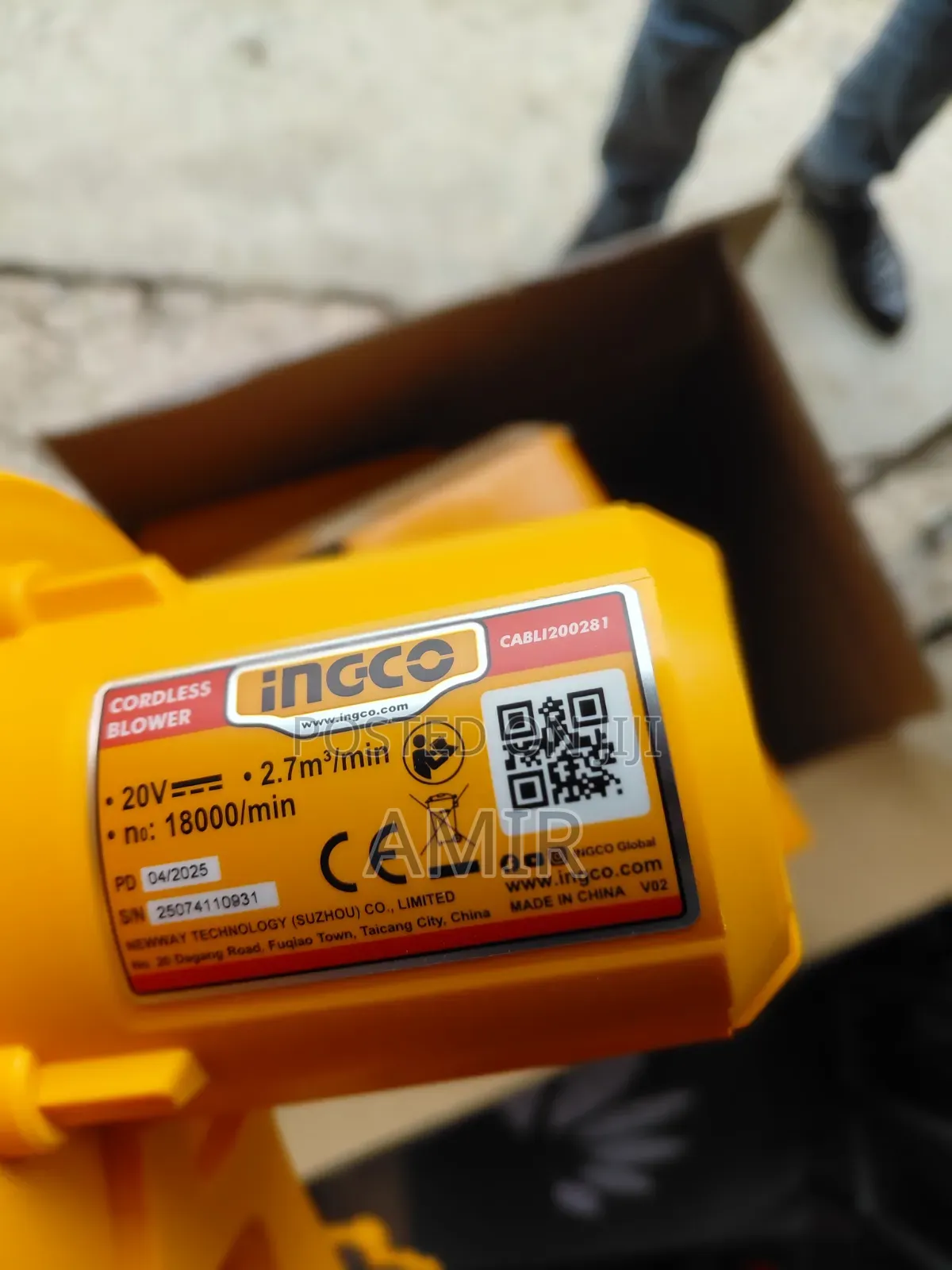 Ingco 20v Chargeable Blower