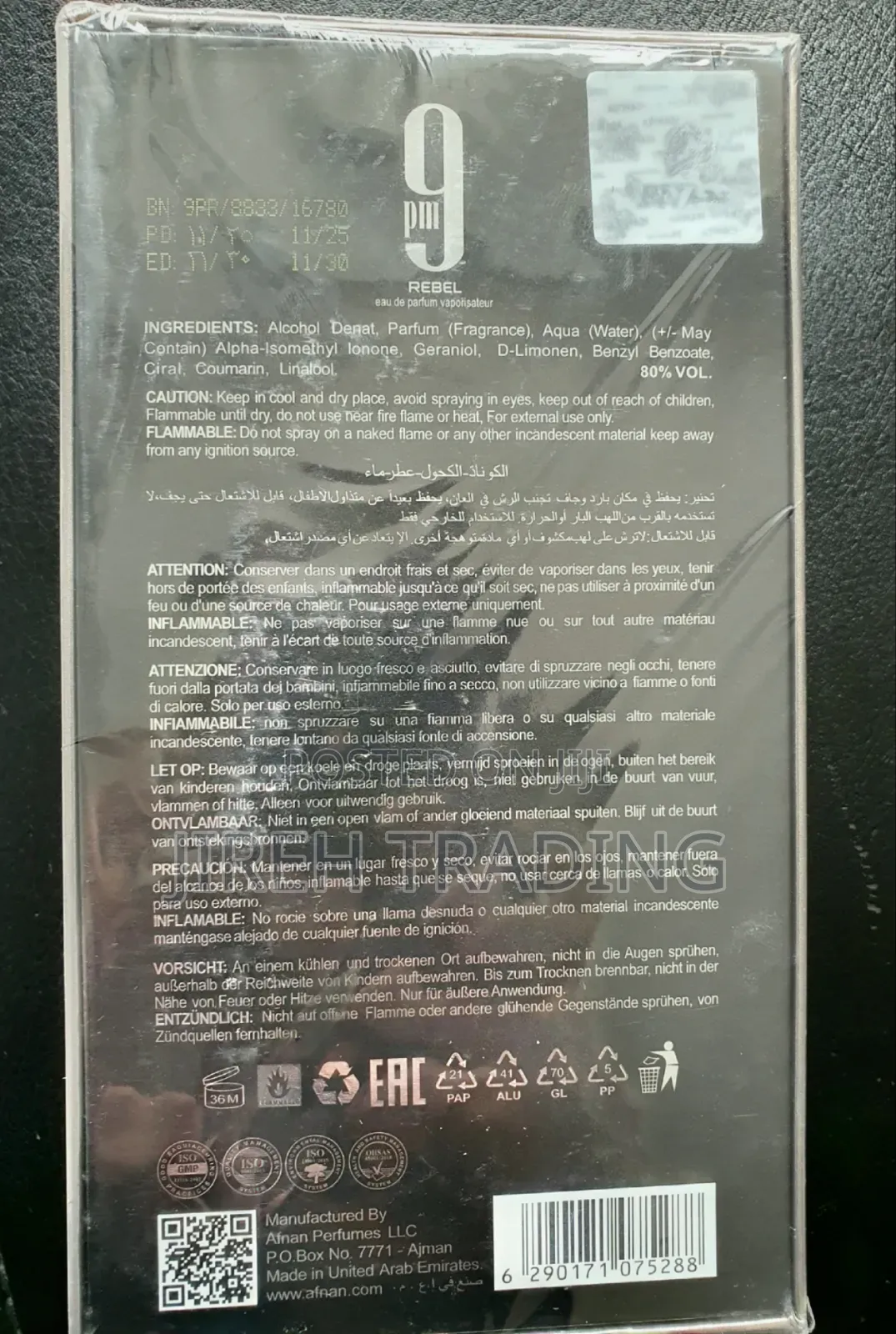Afnan 9pm Rebel 100ml