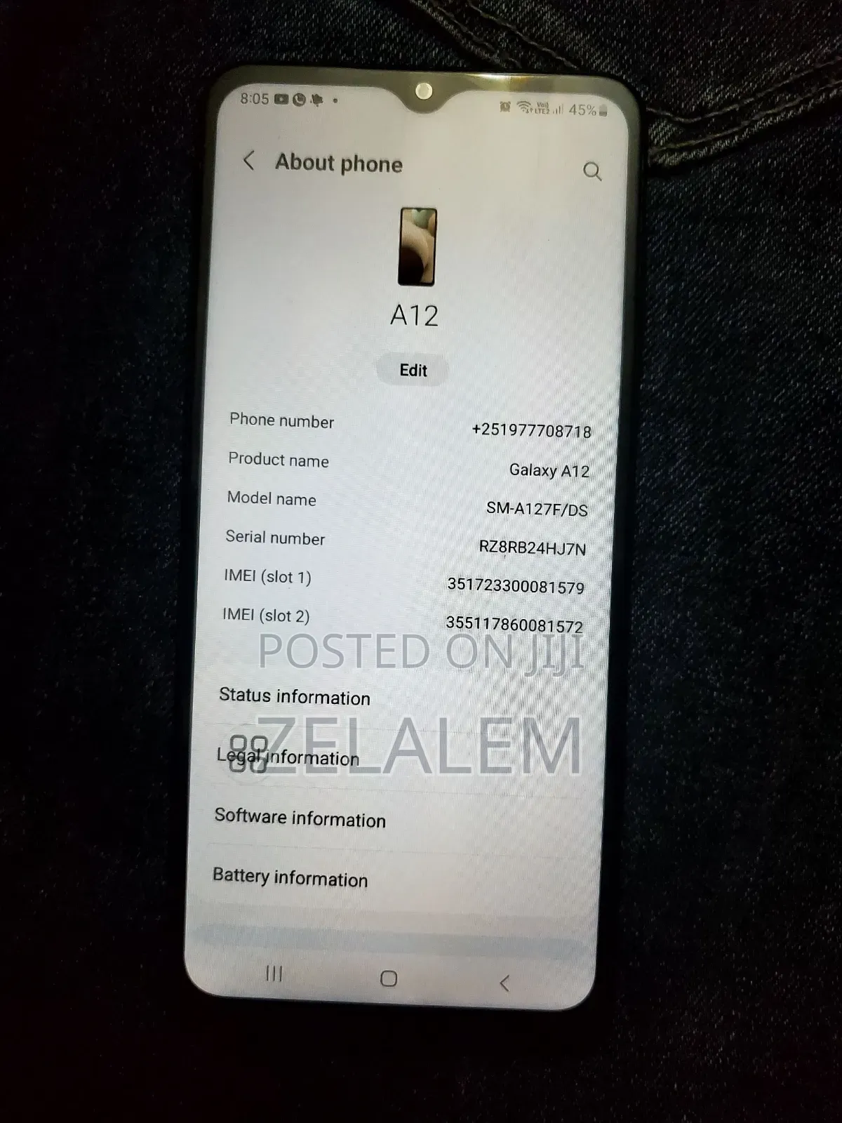 Samsung Galaxy A12 64 GB Black