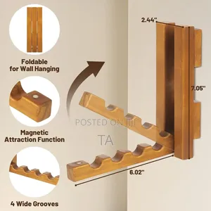 Wood Wall Mounted Clothes Drying Rack, Foldable Clothes Wall