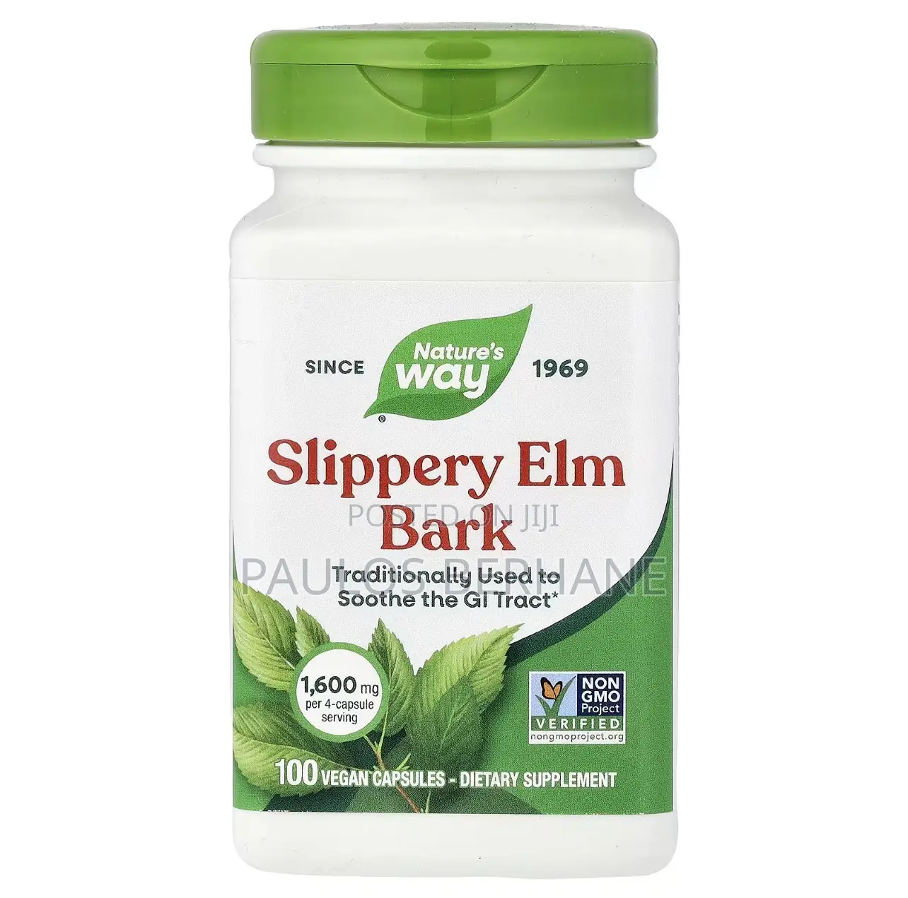 Nature’S Way Slippery Elm Bark 100 Capsules – Digestive Support
