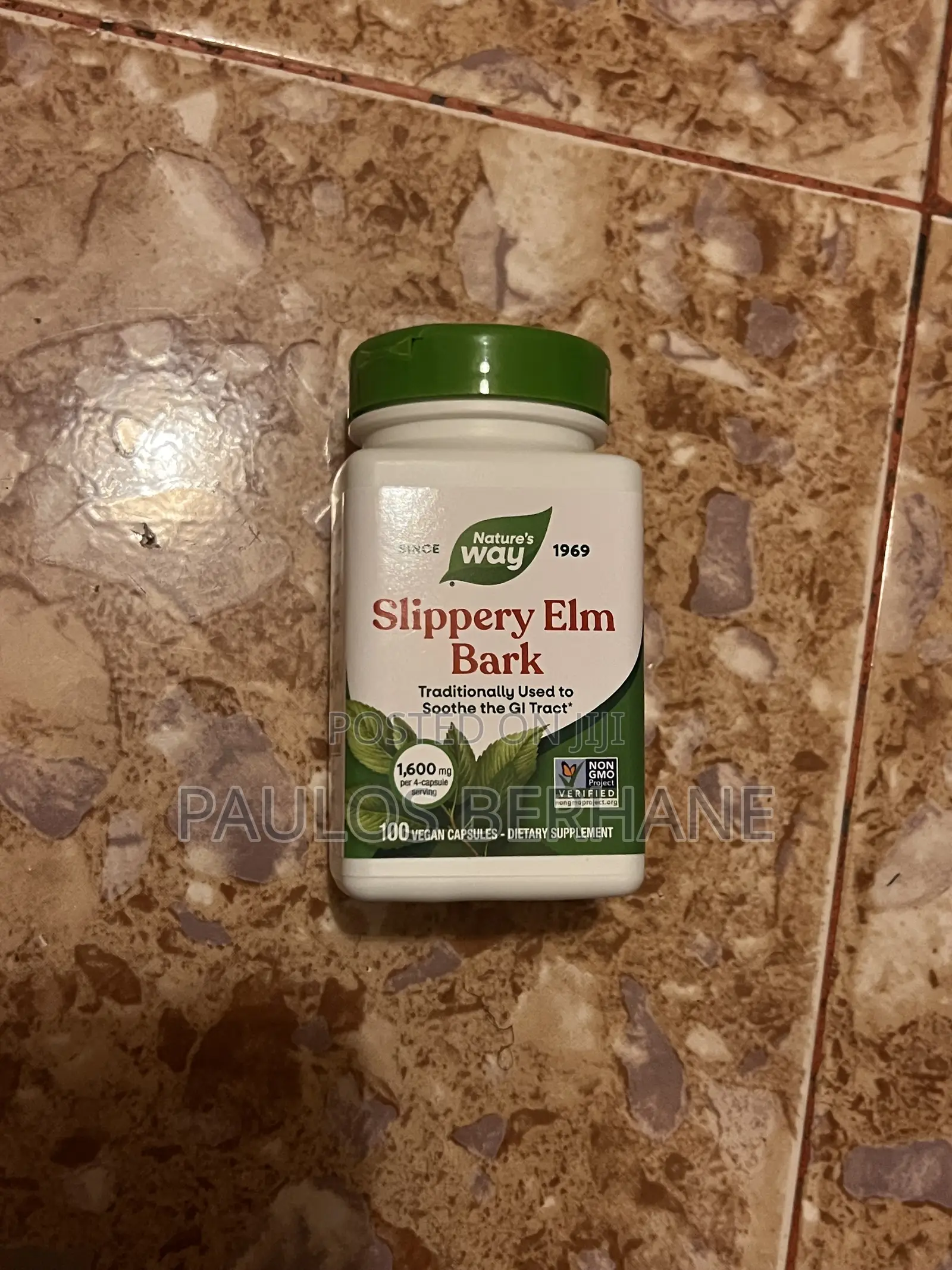 Nature’S Way Slippery Elm Bark 100 Capsules – Digestive Support