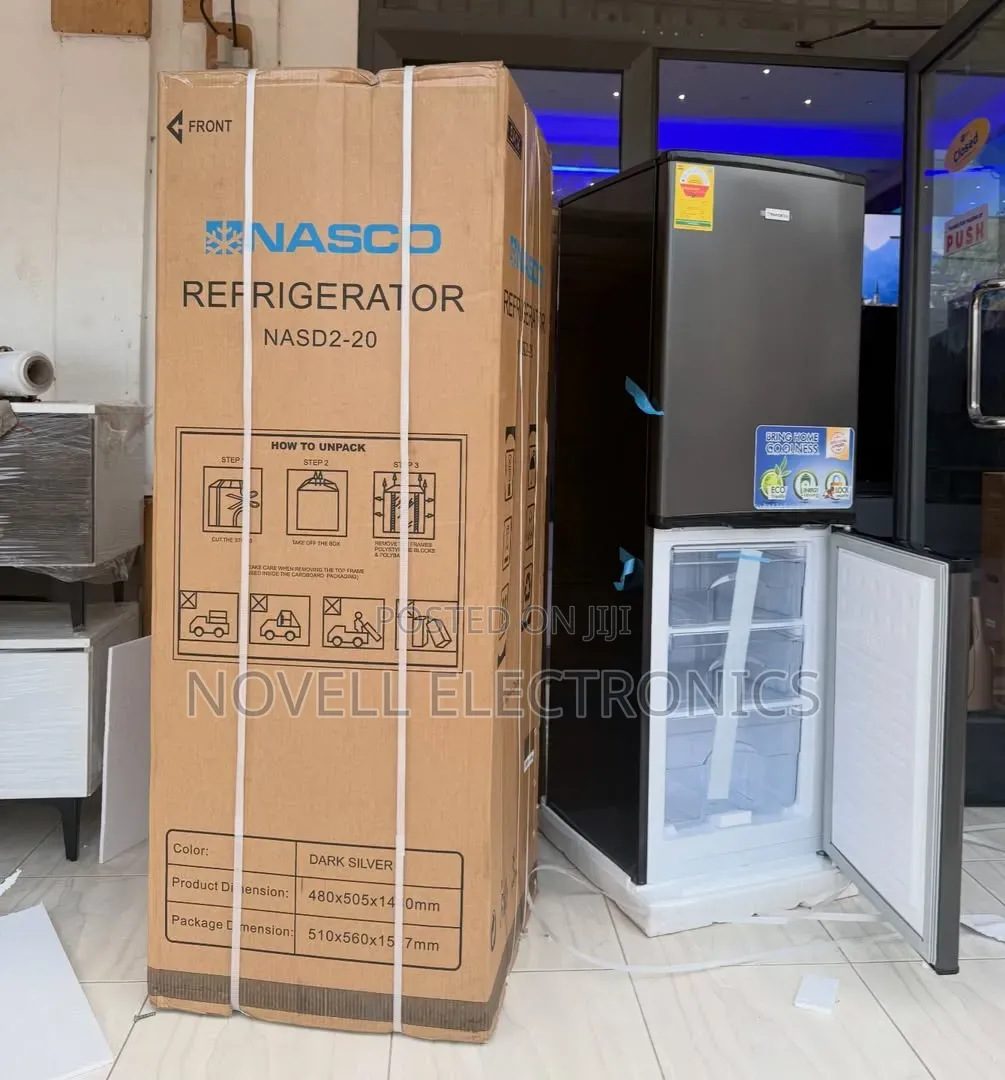 Nasco Double Door Refrigerator - ናስኮ ባለ ሁለት በር ፍሪጅ