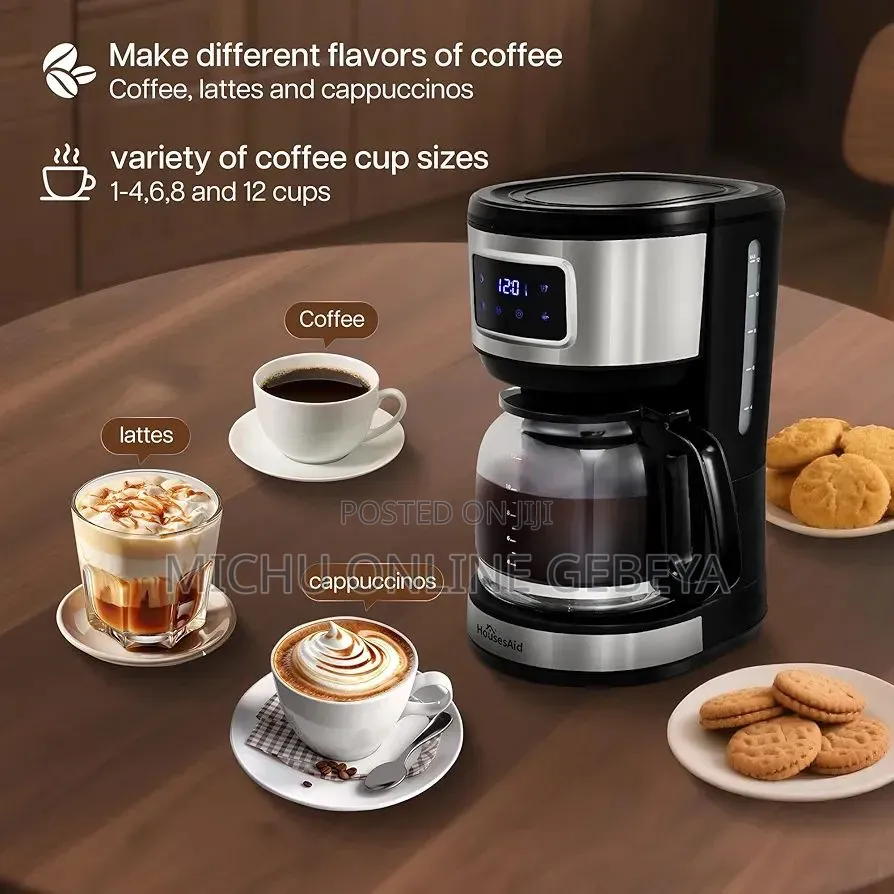 Housesaid 12-cup Programmable Drip Coffee Maker/ Free Delivery