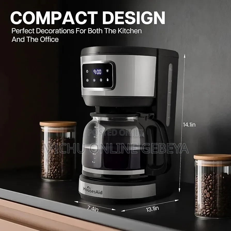 12-cup Housesaid ዲጅታል የቡና ማፍያ Drip Coffee Maker/ Free Delivery