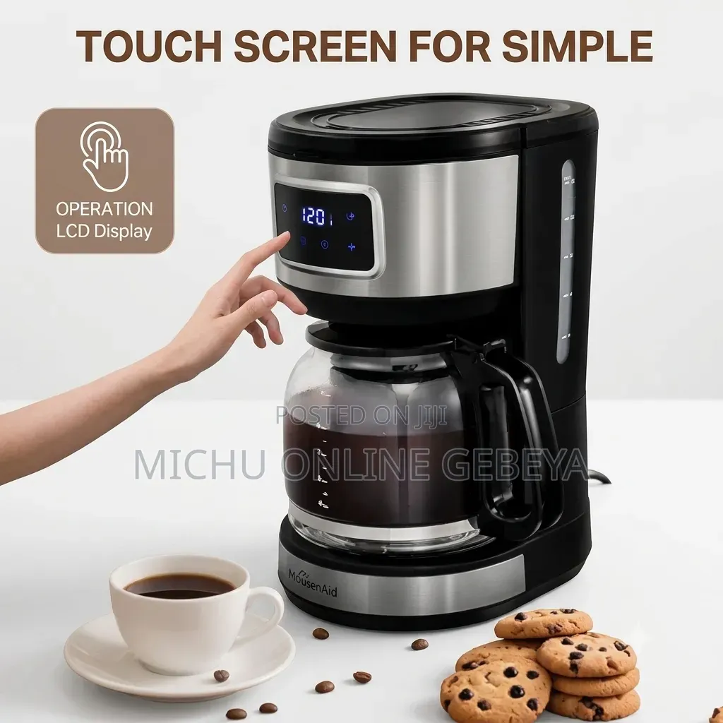 12-cup Housesaid ዲጅታል የቡና ማፍያ Drip Coffee Maker/ Free Delivery