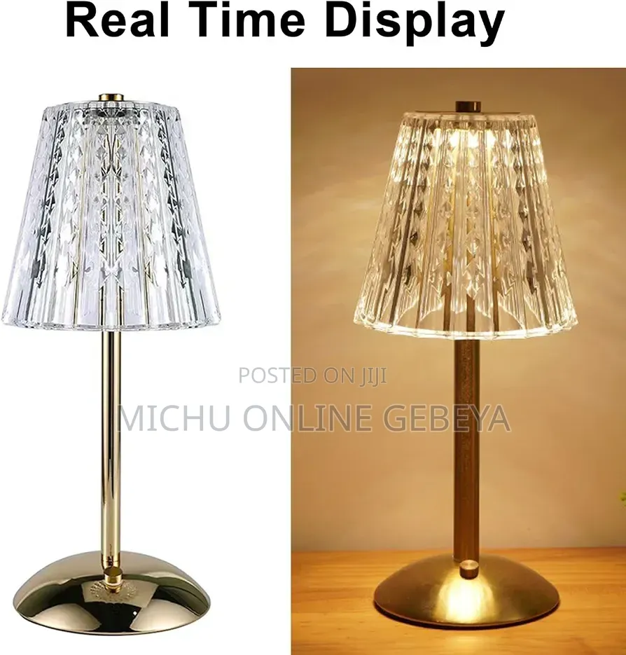 ዳይመንድ የእራስጌ መብራት/ Table Lamp/ Free Delivery