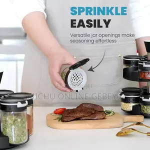 ባለ 12 Jar Rotating የቅመማቅመም ማስቀመጫ/Free Delivery