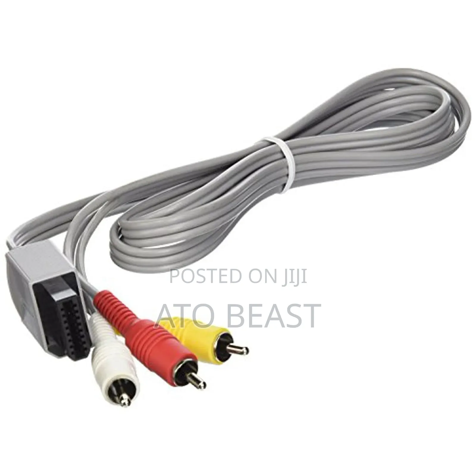 Nintendo Wii Composite Av Cable, Model Rvl-009.