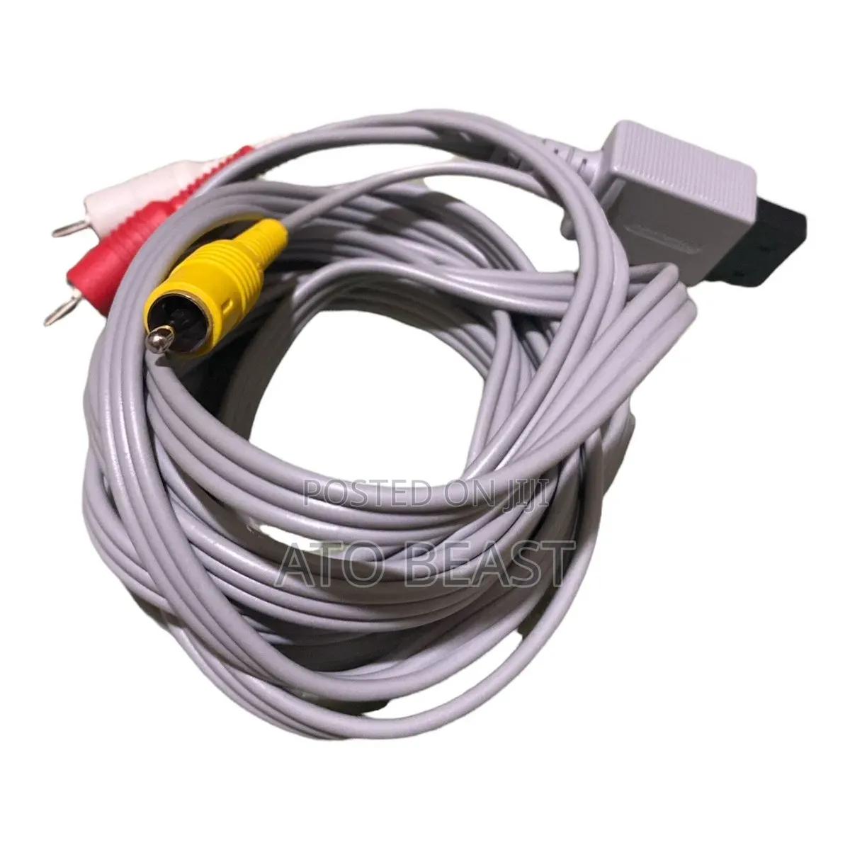 Nintendo Wii Composite Av Cable, Model Rvl-009.