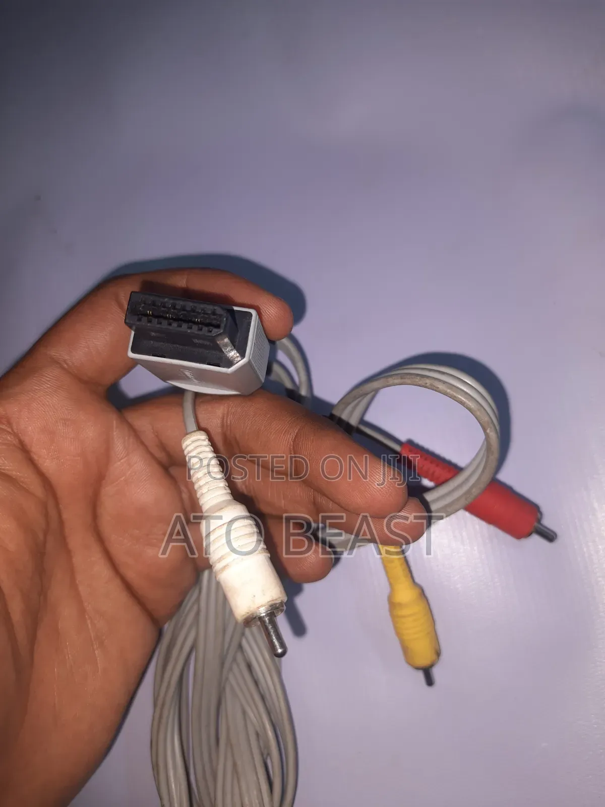 Nintendo Wii Composite Av Cable, Model Rvl-009.