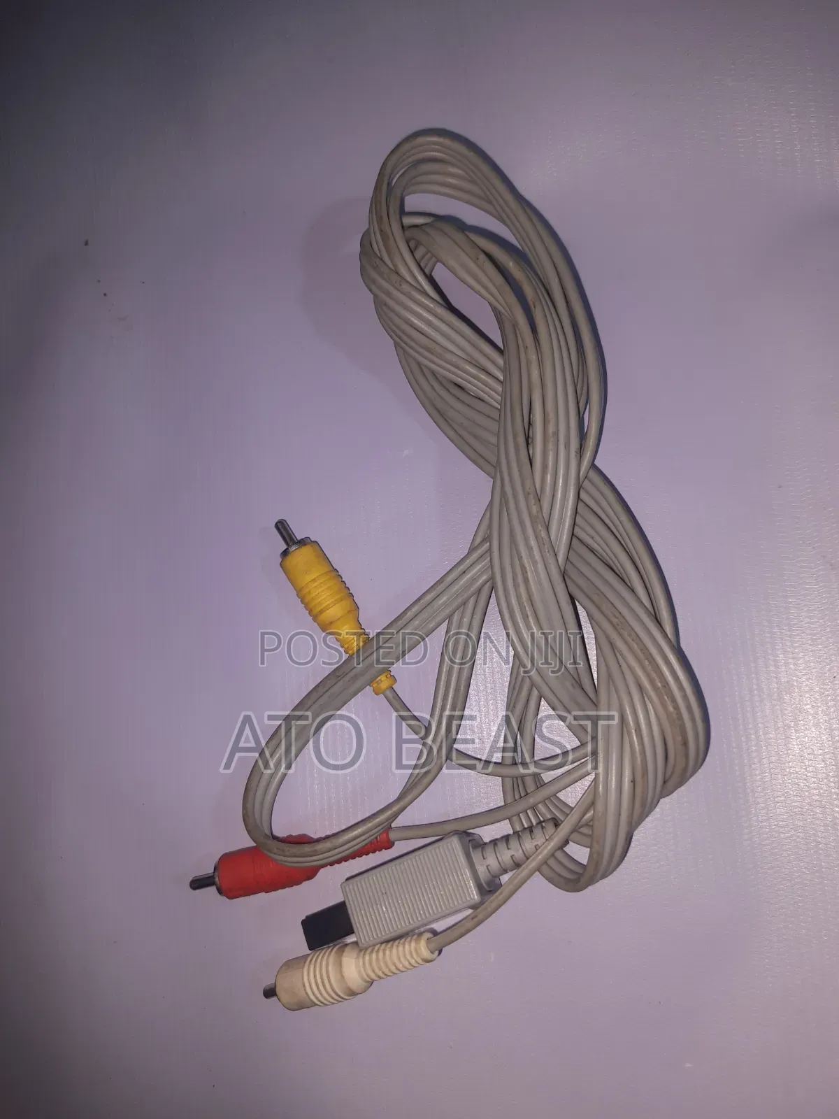 Nintendo Wii Composite Av Cable, Model Rvl-009.