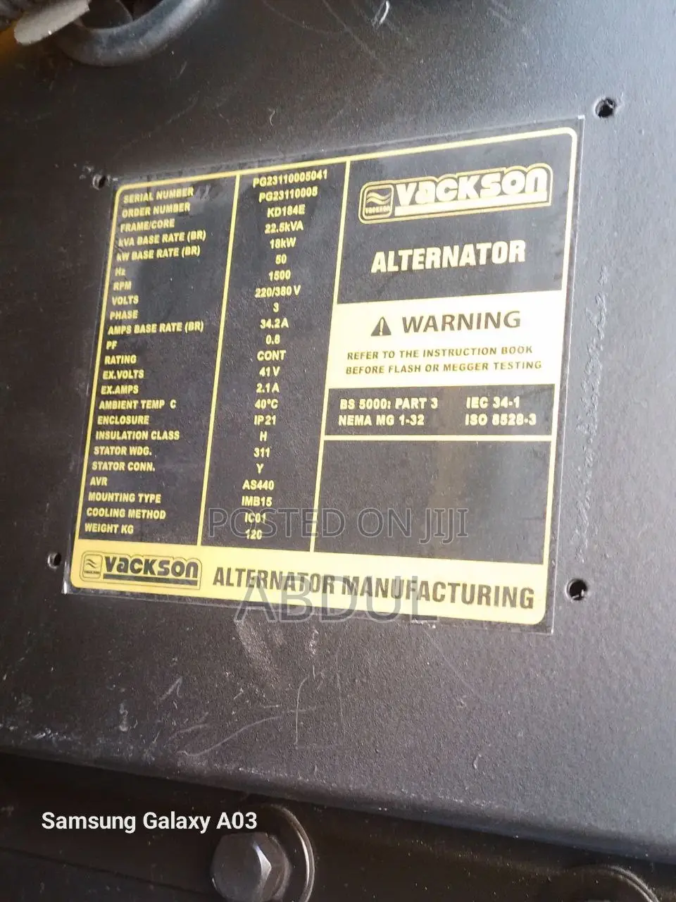 Vackson Generator Silent