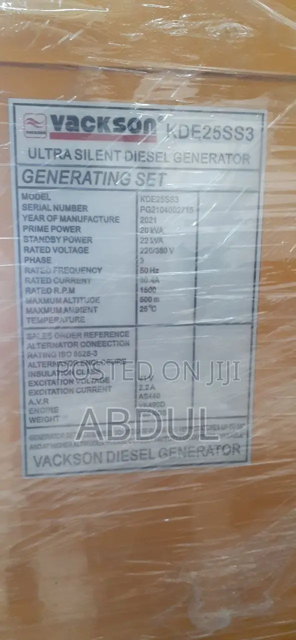 Vackson Generator Silent