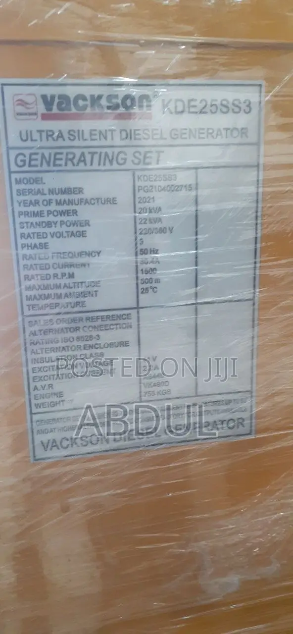 Vackson Generator Silent
