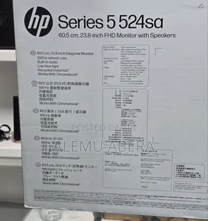 Brand New White Monitor Quantity Available Hp 23.8 Inches Monito