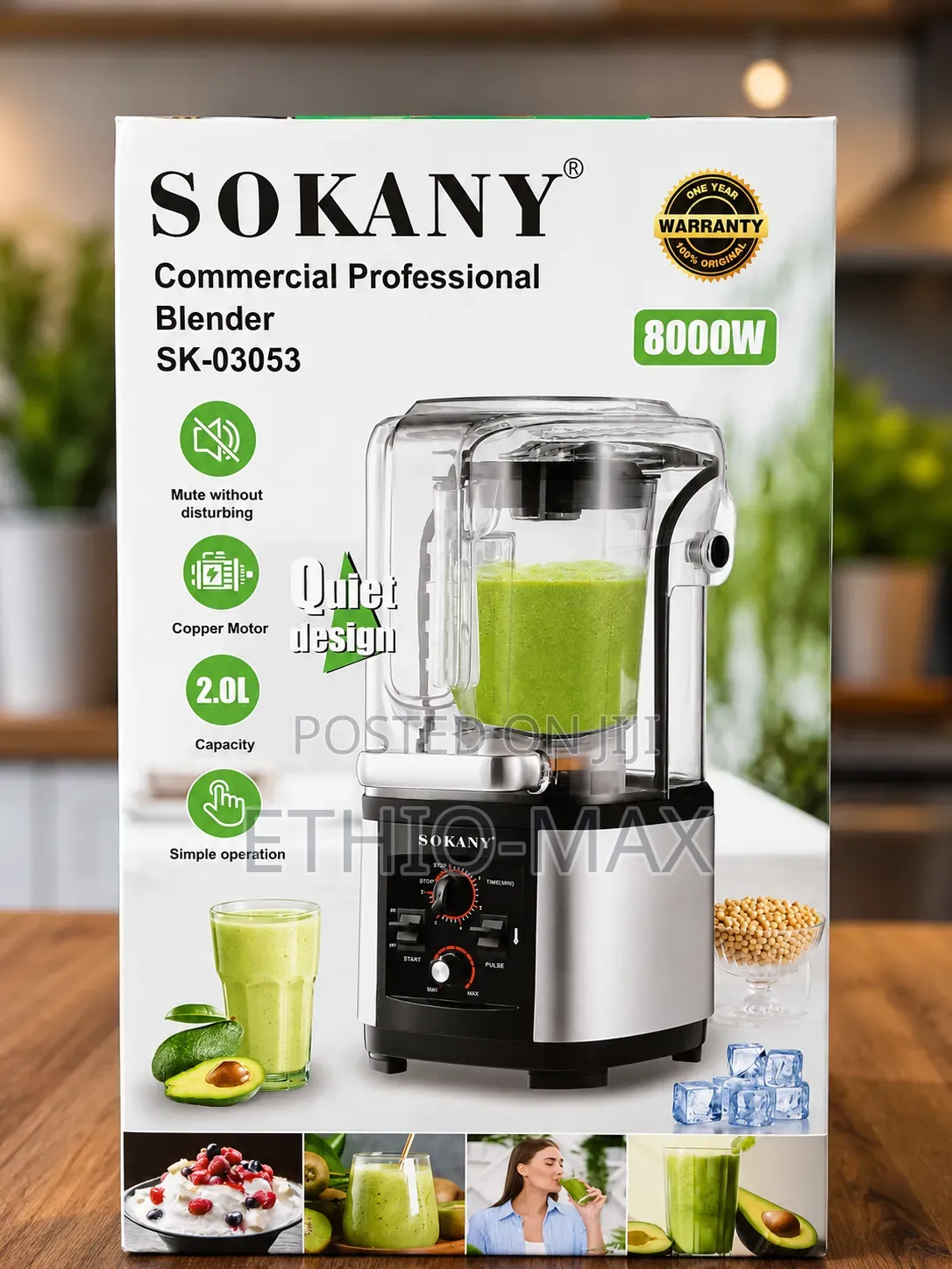 Sokany Commercial Professional Blender – Power, Performance Perfecti