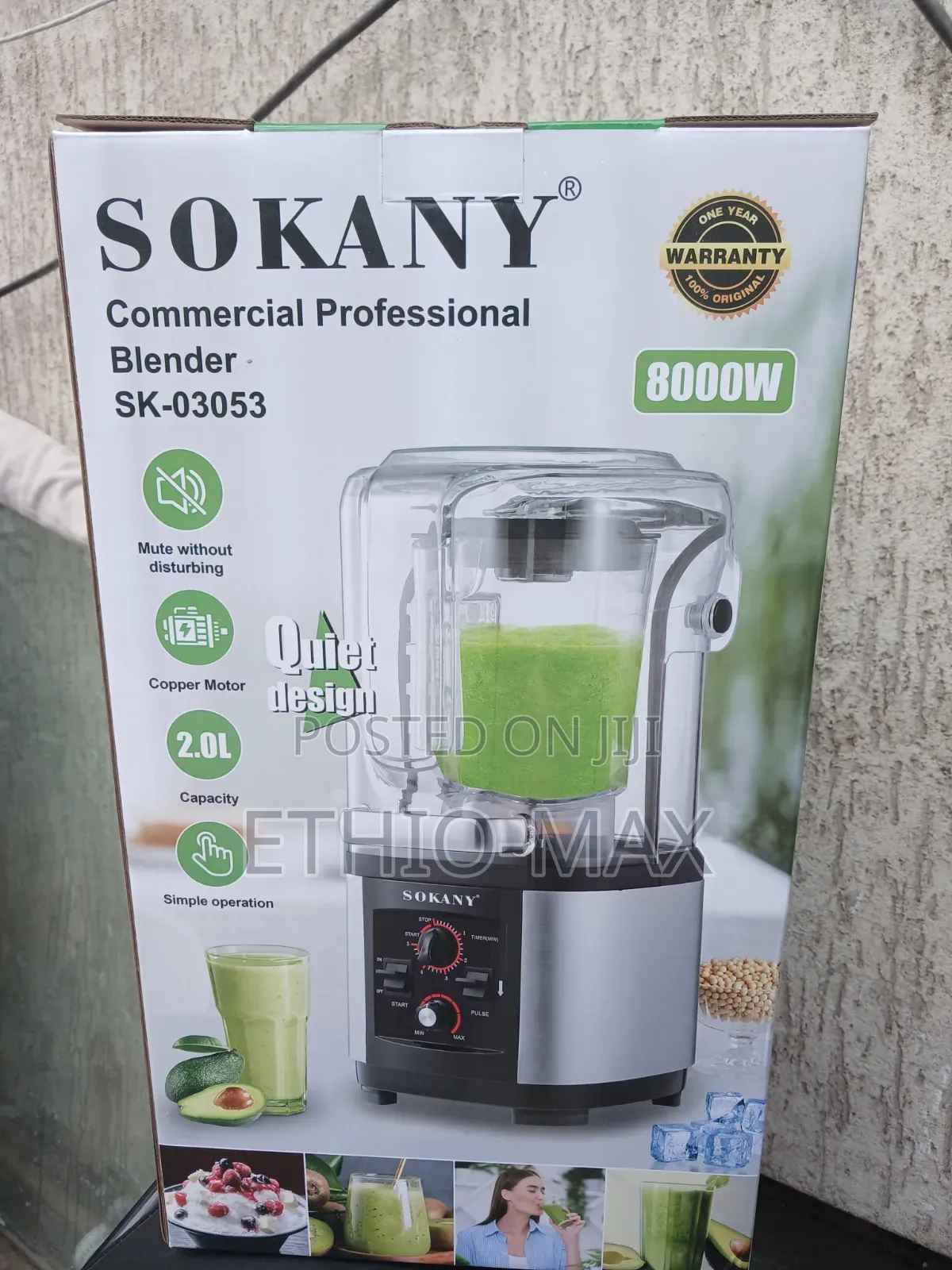 Sokany Commercial Professional Blender – Power, Performance Perfecti