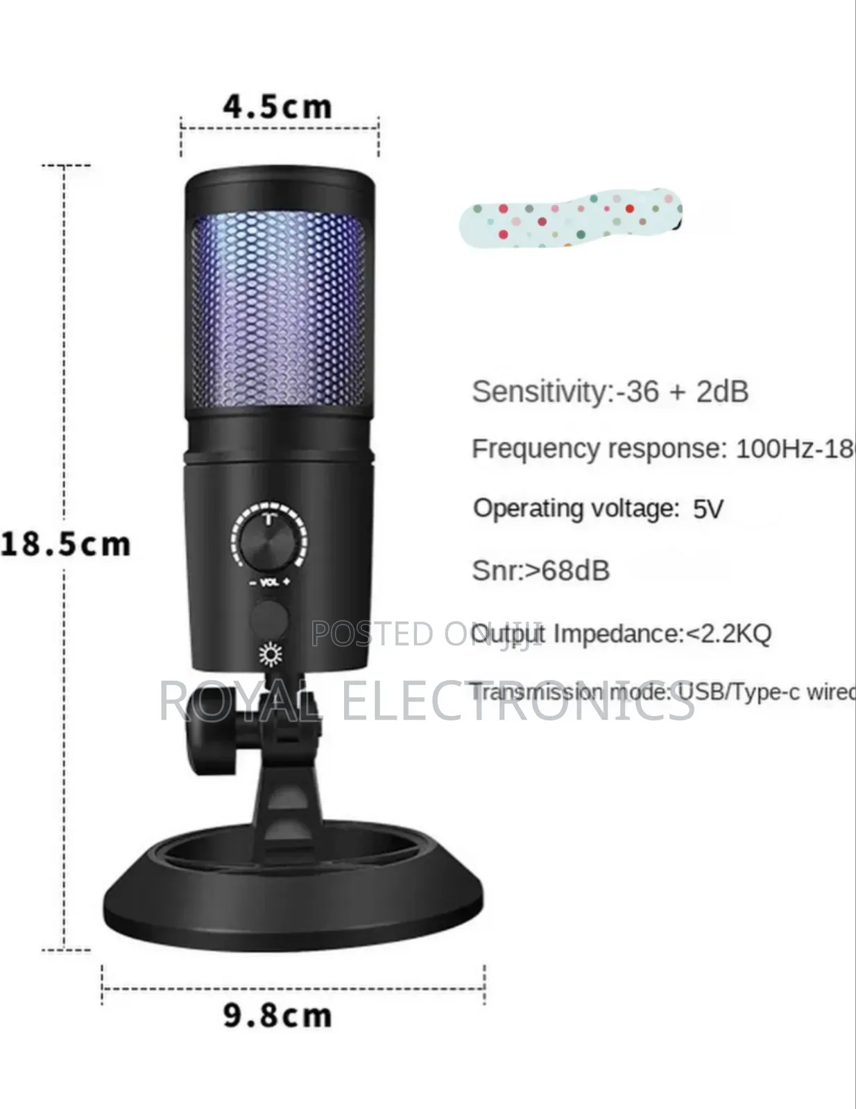 Usb Studio Microphone With Active Noise Cancellation