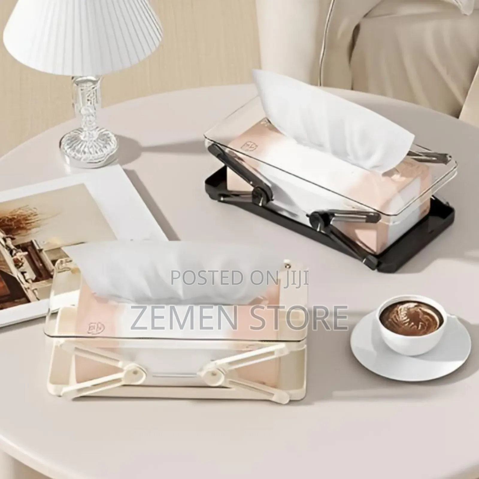 Creative Spring-Loaded Lifting Tissue Box - Automatic Table Holder
