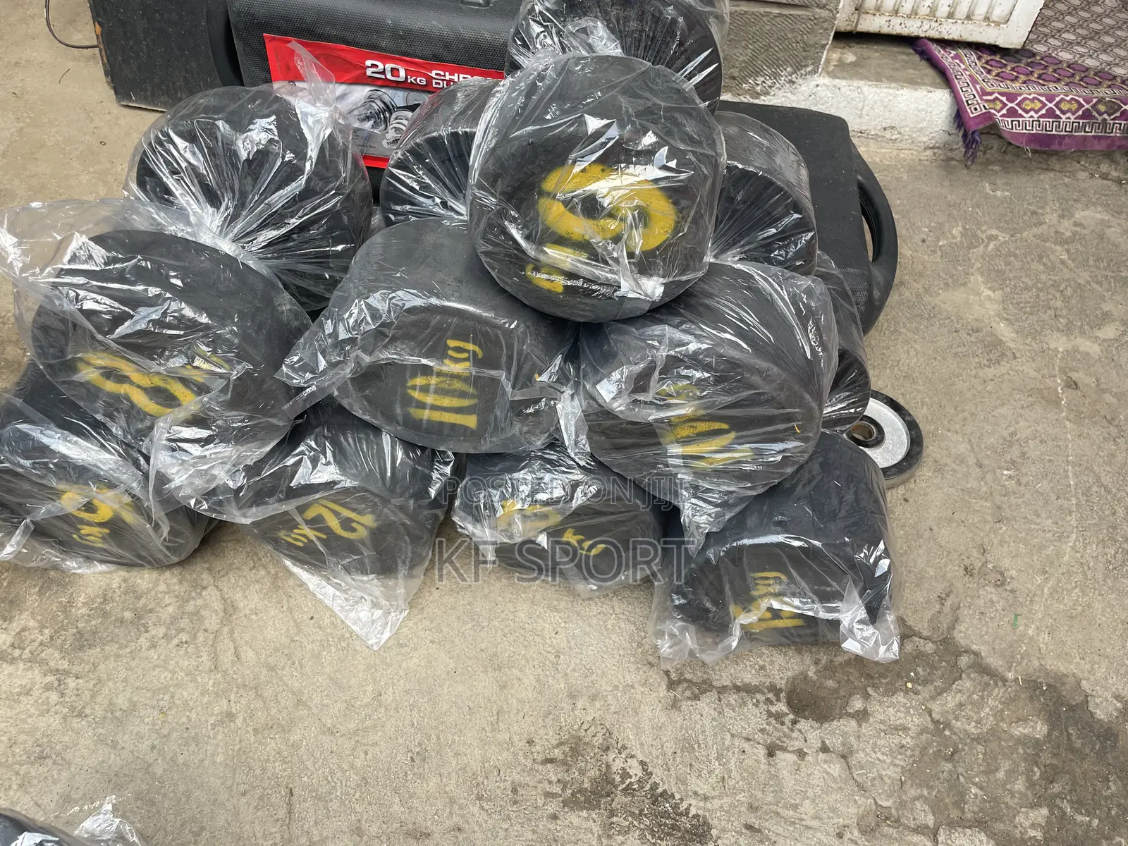 Heavy Concrete Weights for Strength Training