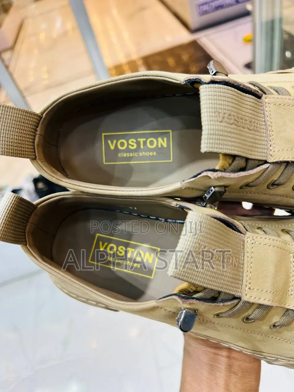 Voston High Master Quality Flat Lather Shoes Made in Vietnam