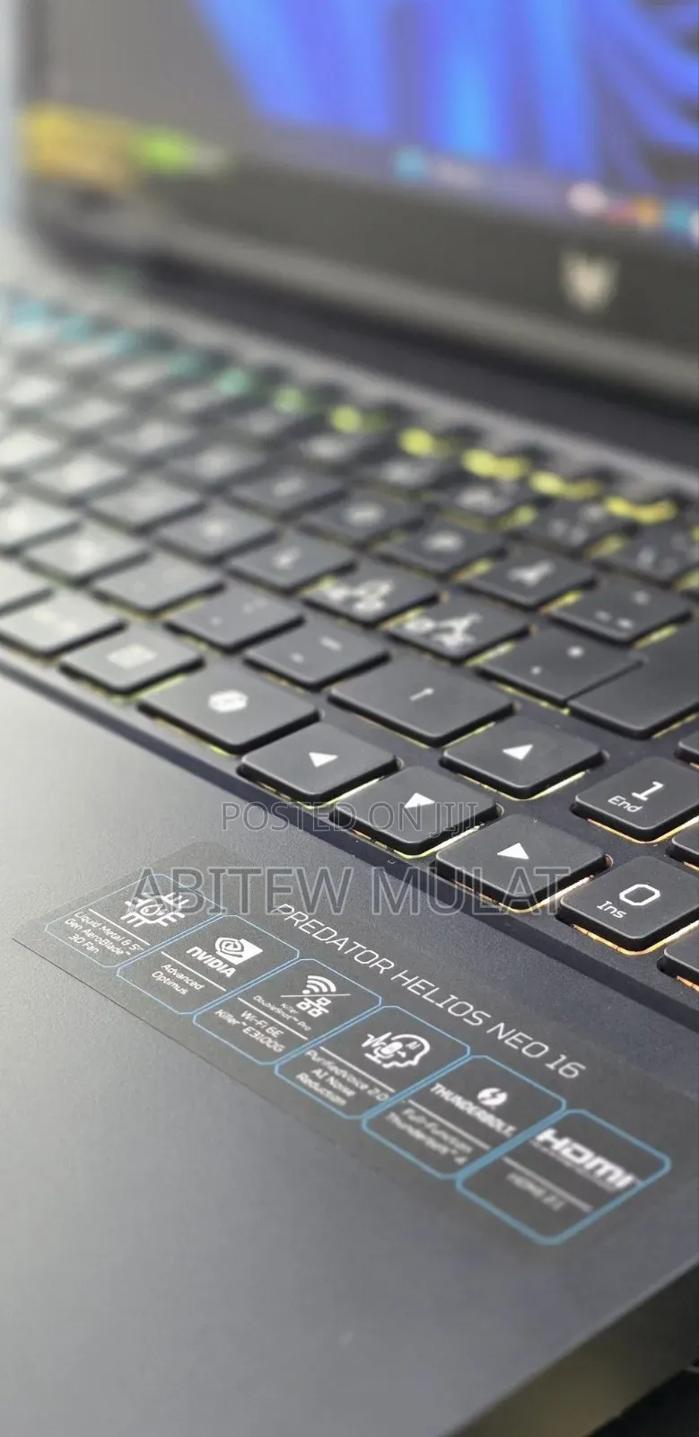 New Laptop Acer Predator Helios Neo 16 16GB Intel Core i9 SSD 1T