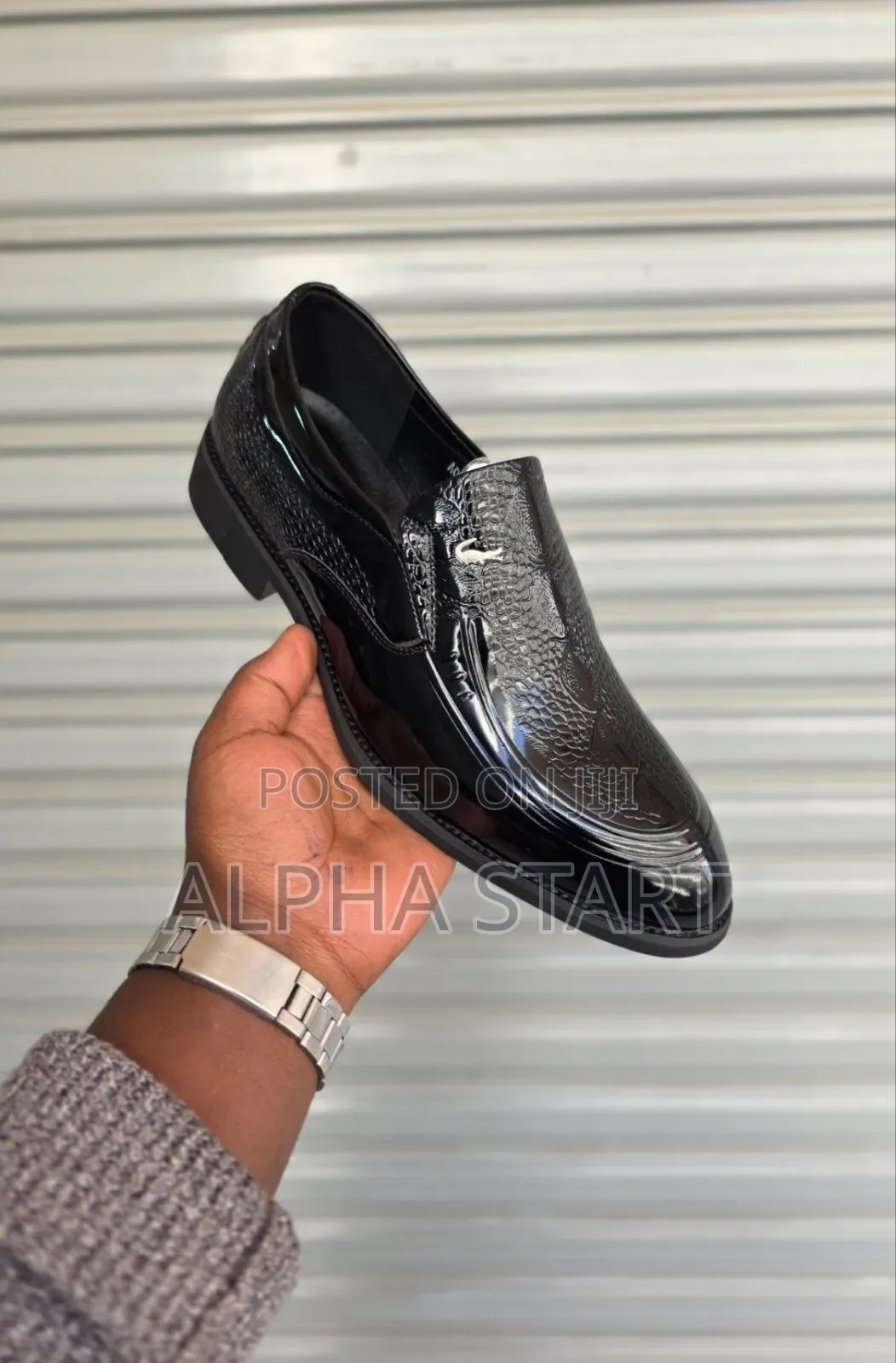 Lacoste Flat Shine Lather Shoes for Man's