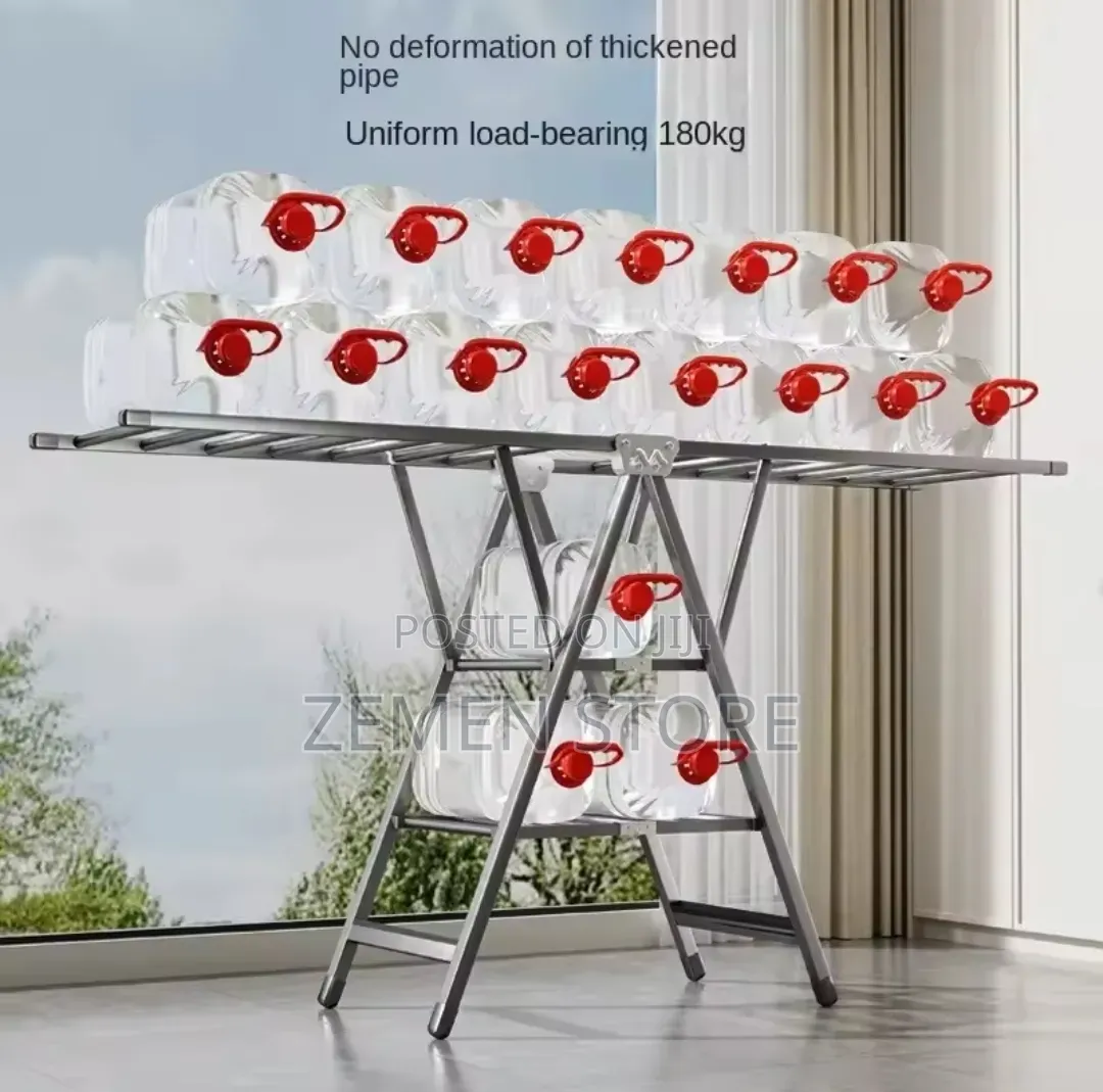 Heavy-Duty Stainless Steel Folding Clothes Drying Rack - Wing Style