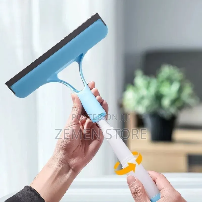 3-in-1 Window Cleaning Squeegee With Built-in Spray Bottle