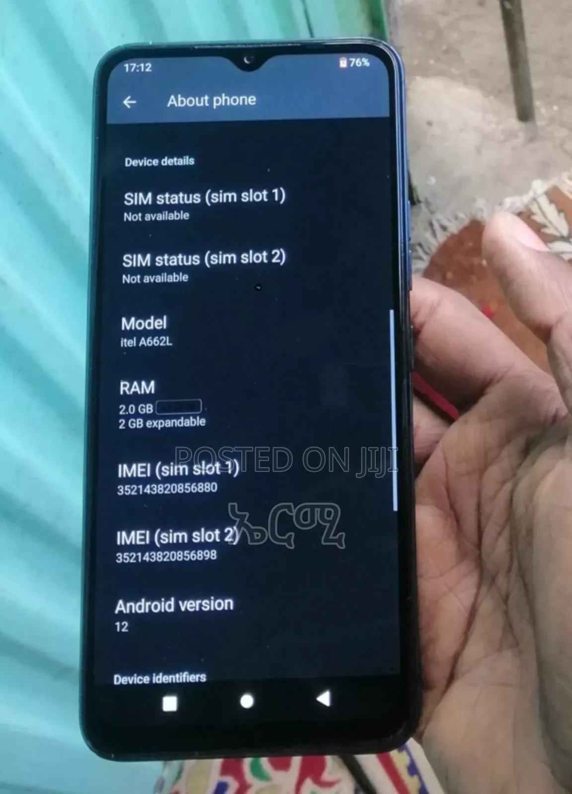 Itel A60 32 GB Black
