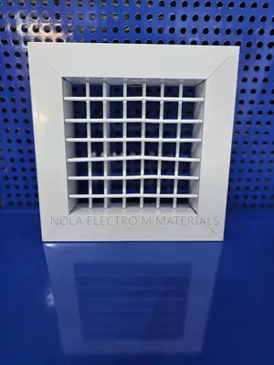 White Metal Hvac Air Supply Vent / Ceiling Grille