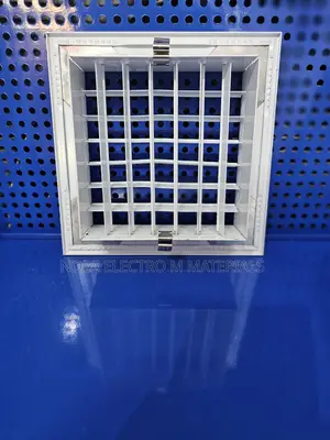 White Metal Hvac Air Supply Vent / Ceiling Grille