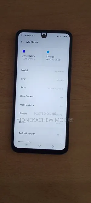 Tecno Spark 40 128 GB Black