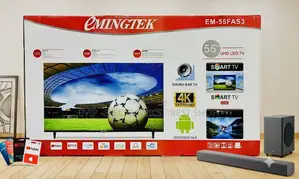 Emingtek 55 Inch Tv Smart Android 14.0 Frameless