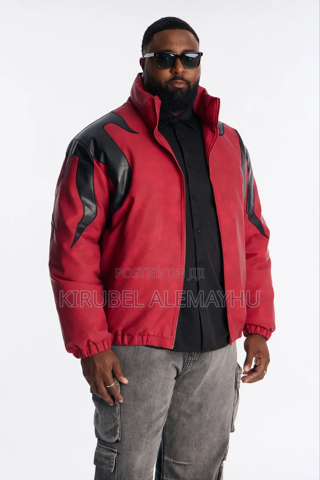 Leather Puffer Jacket