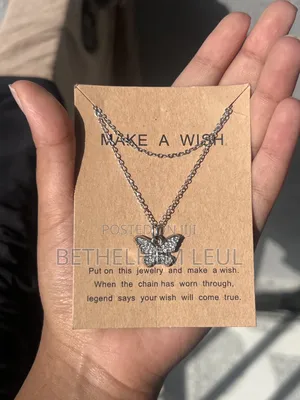 Silver Plated Butterfly  Necklace