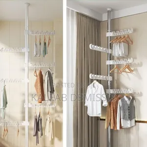 Telescopic Floor to Ceiling Free Standing Cloth Drying Pole
