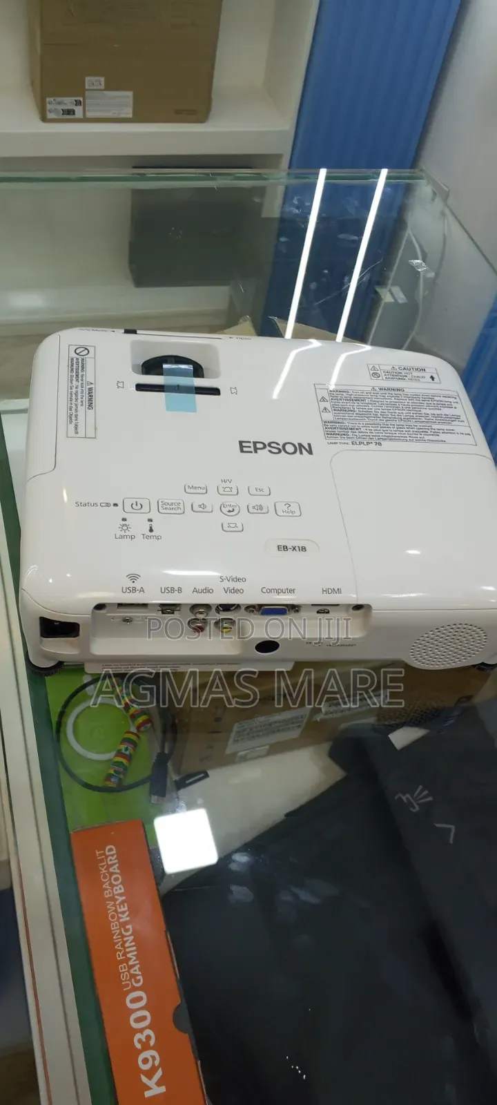 Brand New Epson Projector With Bag, Remote Model Name: Eb-X18