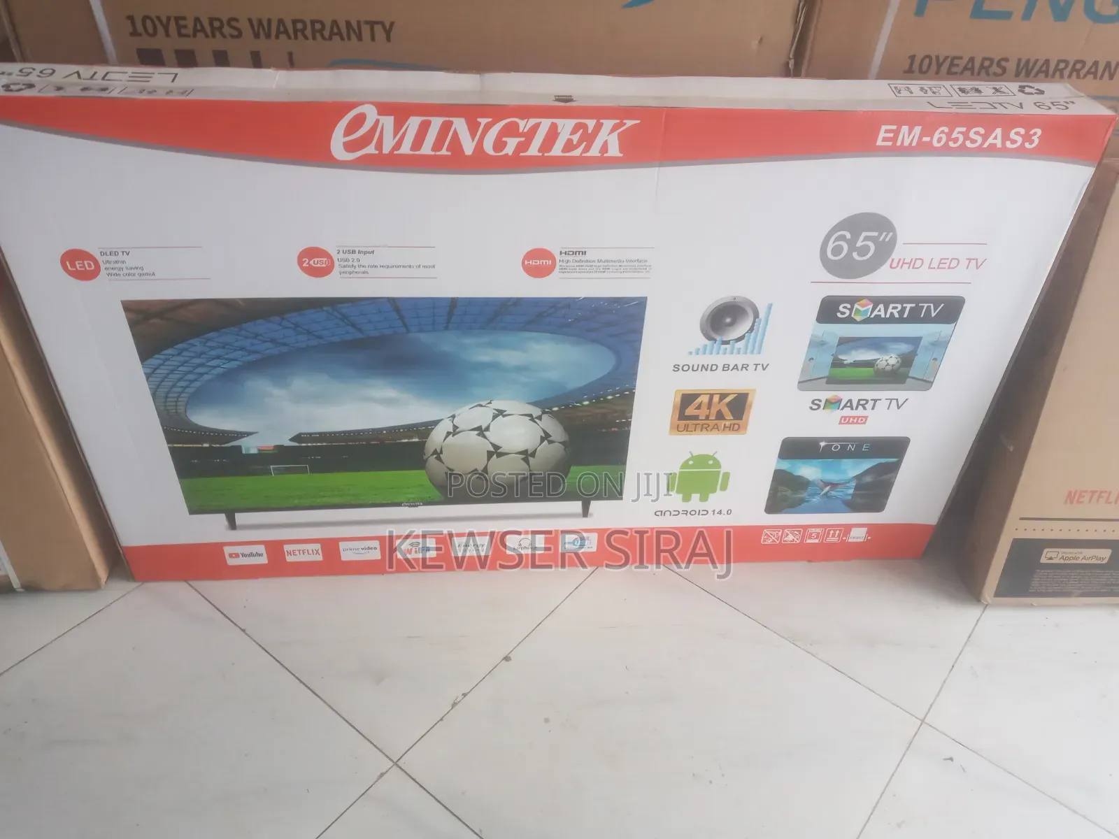 Emingtek 55inch Tv Smart Android