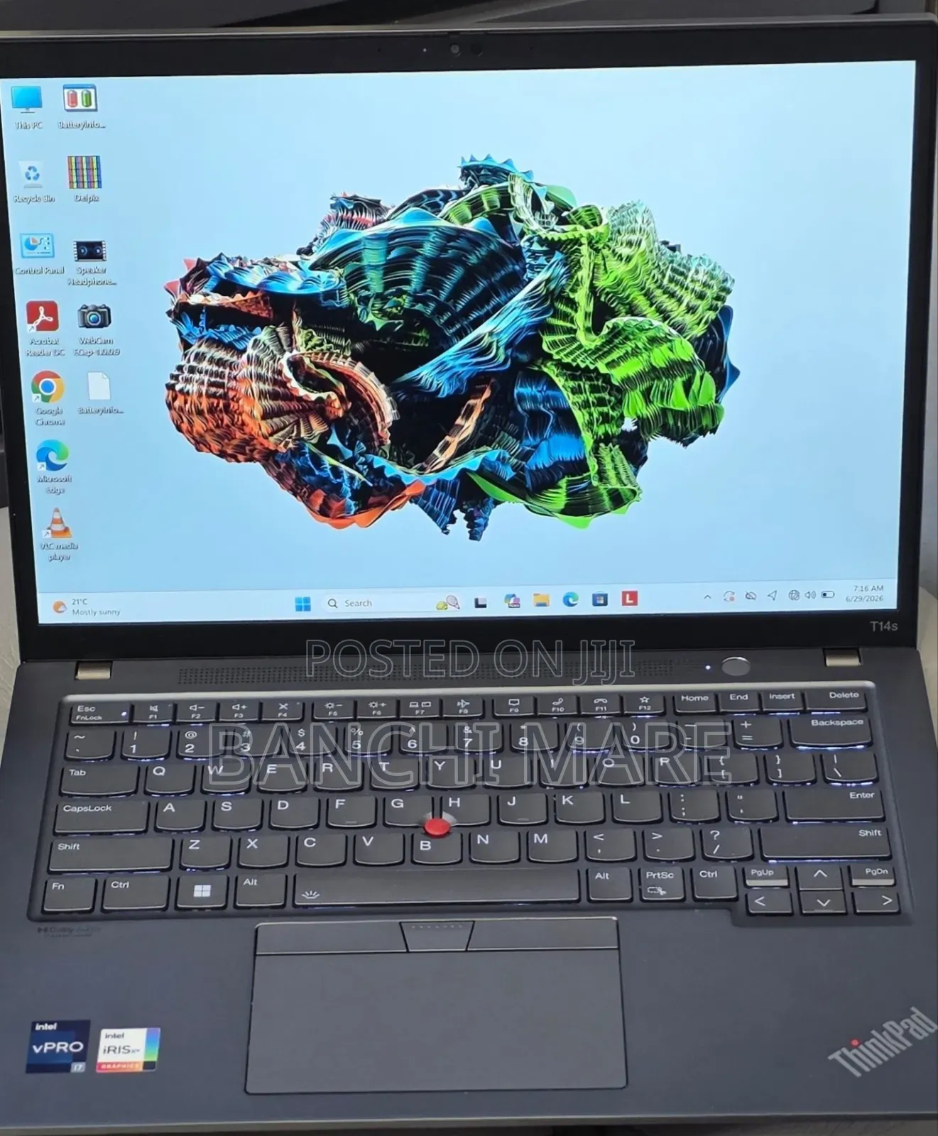 New Laptop Lenovo ThinkPad T14s Gen 2 32GB Intel Core i7 SSD 512GB