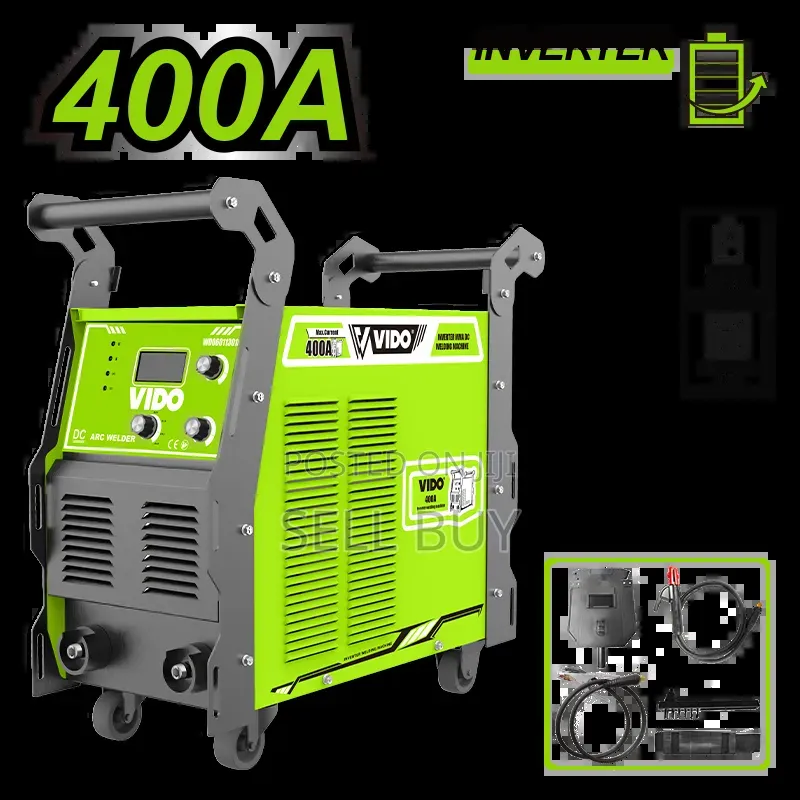 ቪዶ (Vido) 400a ኢንዳስትሪያል ኢንቨርተር ብየዳ ማሽን (400a Dc Arc Welder)