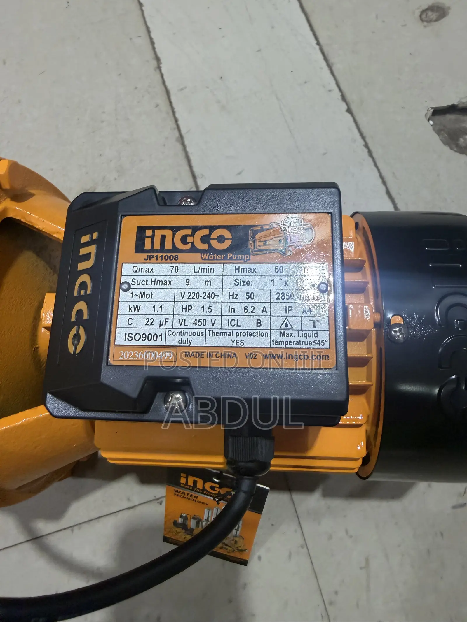 Incco Jet Weter Pamp