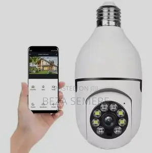 Duallens Smart Bulb Camera Double Screen 360panoramic Wireless Monitor