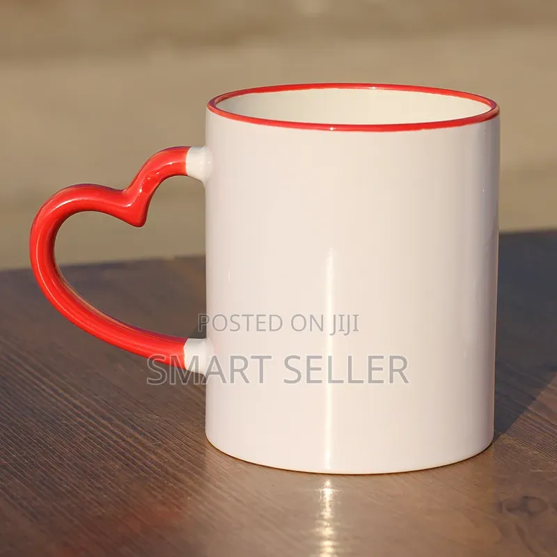 Heart Handled Ceramic Mug