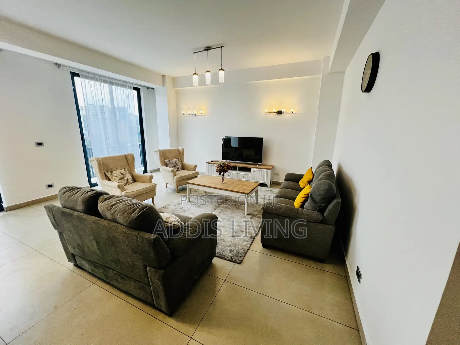 Furnished 3bdrm Apartment in Bole for rent