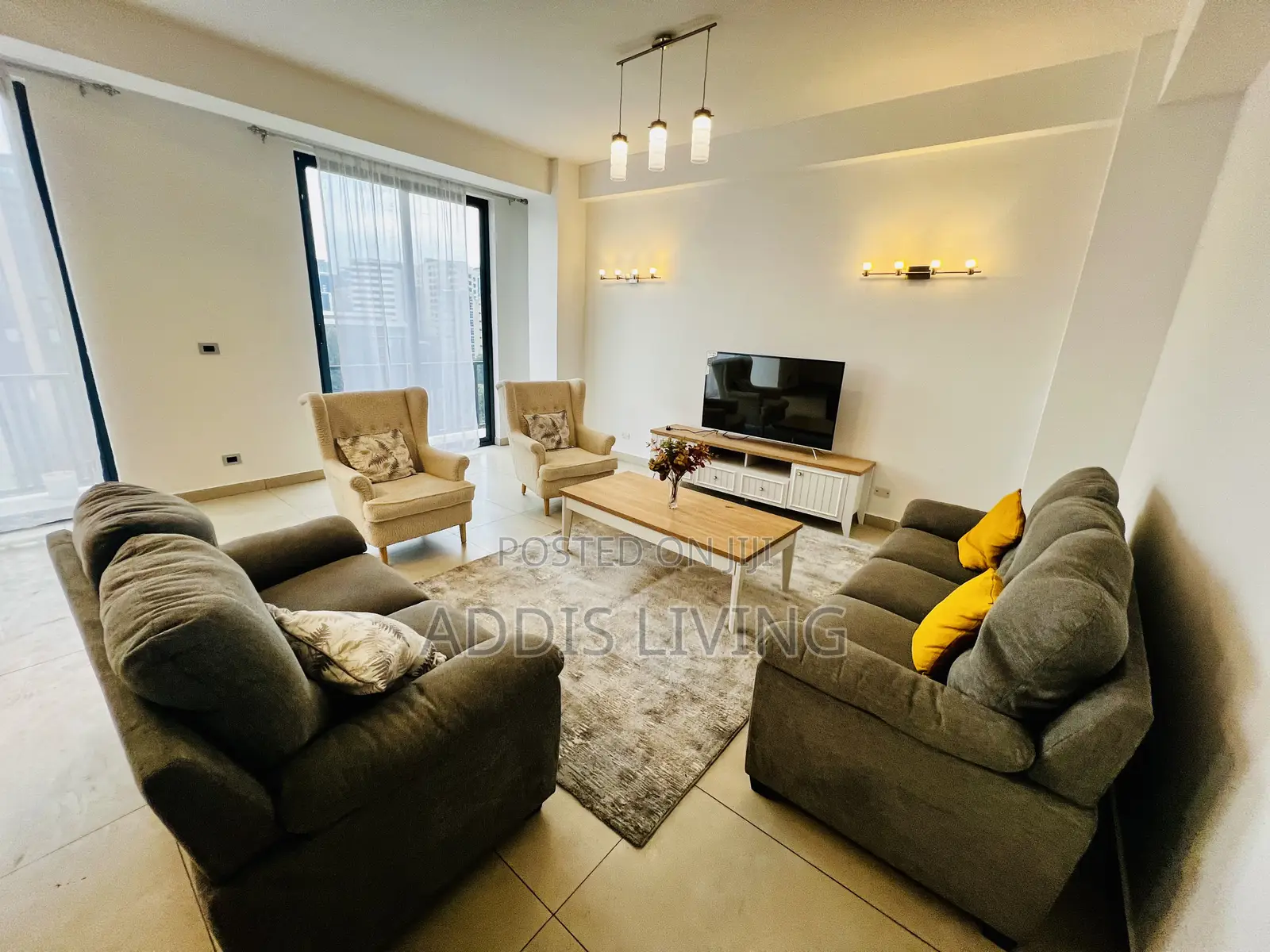 Furnished 3bdrm Apartment in Bole for rent