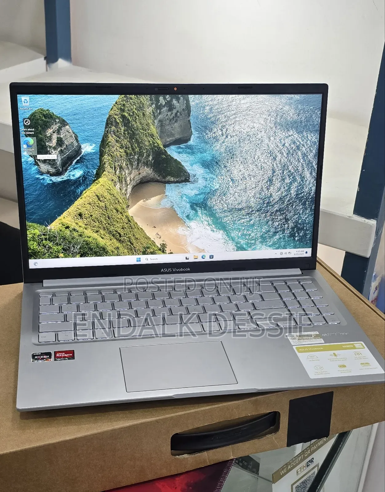 New Laptop Asus VivoBook 15 X505BA 16GB AMD Ryzen 7 SSD 512GB