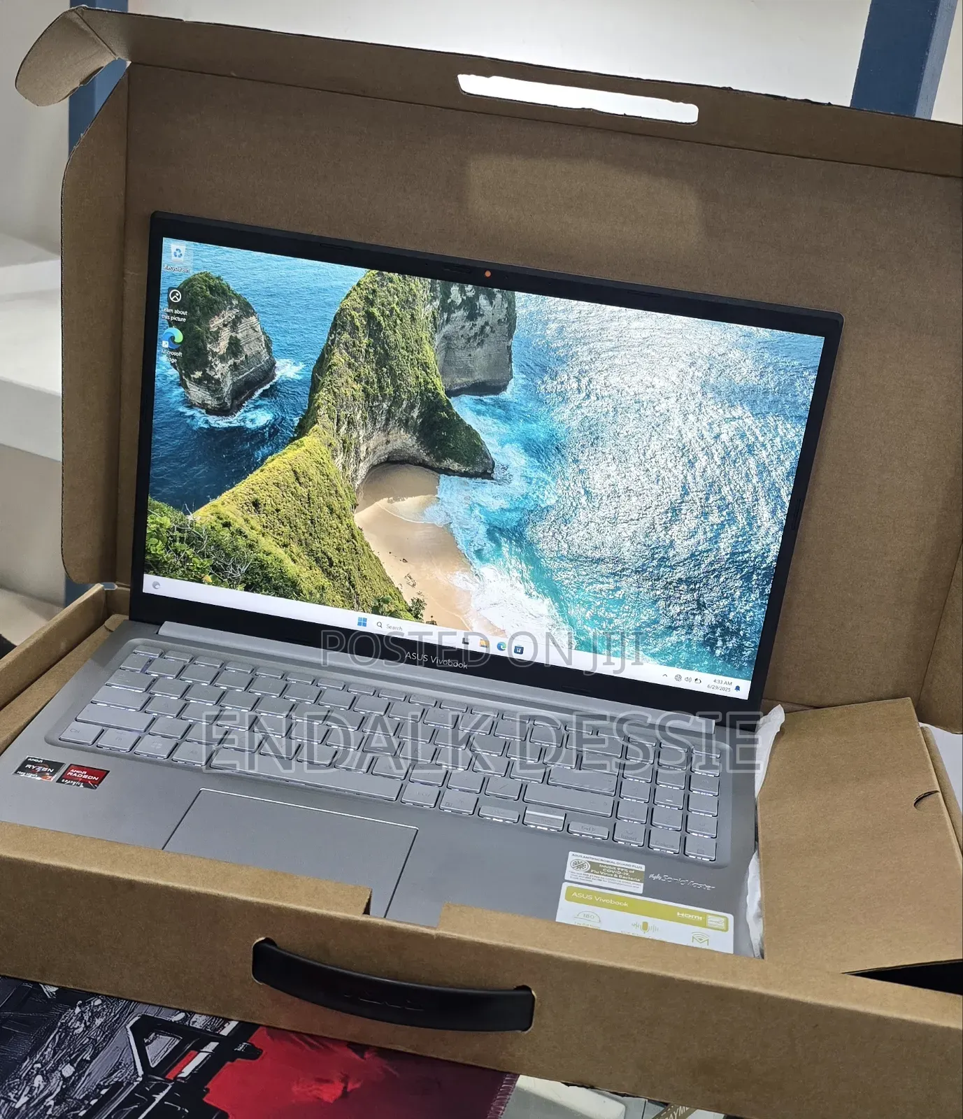 New Laptop Asus VivoBook 15 X505BA 16GB AMD Ryzen 7 SSD 512GB