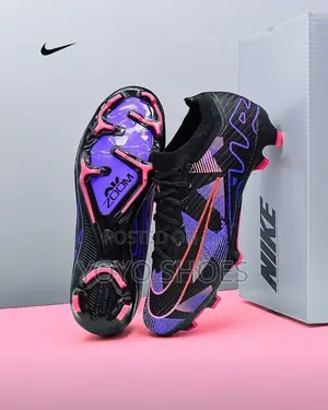 Nike Zoom Mercurial Vapor 15 Elite Soccer Cleats Black, Purple, Pink